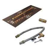 Linear Brass Burner/Rectangular Plate - CFBL130